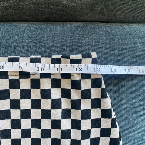 LALA ORIGINAL: Looking Good Print Top + Skirt Set in Checkerboard, Size S - Picture 10 of 16